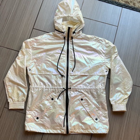 kenzo white polyester women windbreaker jacket size M - Picture 1 of 11